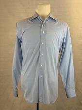 Ermenegildo Zegna Men's Light Blue 100 Cotton Dress Shirt 16 41 35/36 850