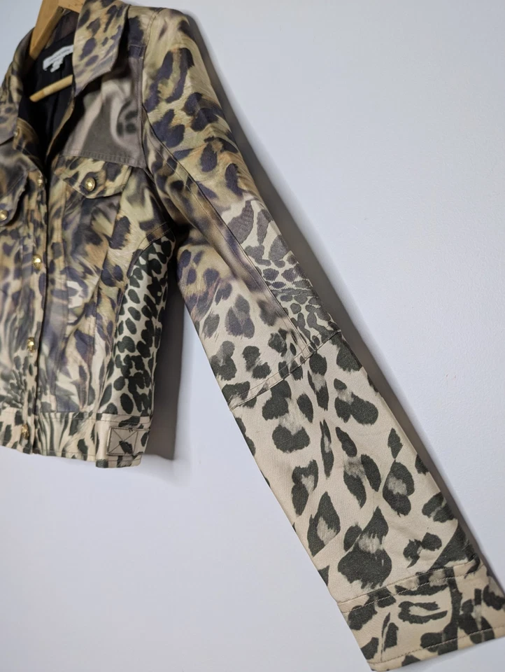 Chaqueta Diane Von Furstenberg Mujer 8 Estampado Leopardo Lana Seda Shira Mikado   Foto 4 de 4