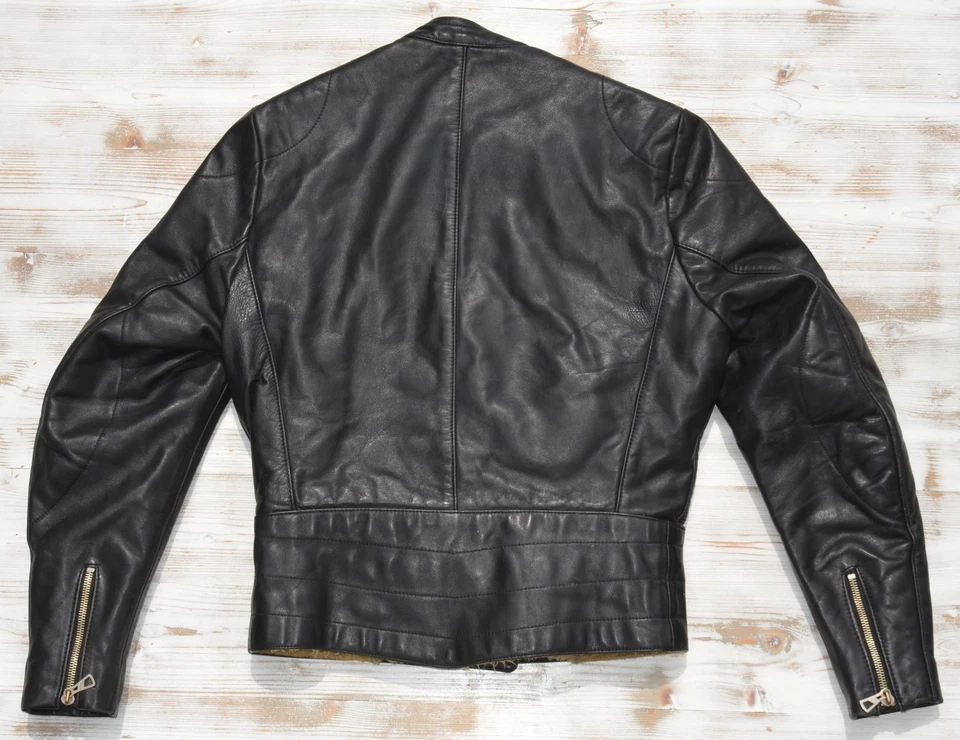 HARRO MOTORRADJACKE MOTORRADLEDERJACKE RENNWESTE NEWTIMER CAFERACER GR. 48 - Bild 4 von 4