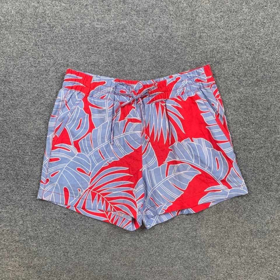 Pantalones Cortos Tommy Bahama Para Mujer S Pequeños Mezcla de Lino Peninsula Palms tiro Alto Fácil Foto 2 de 4