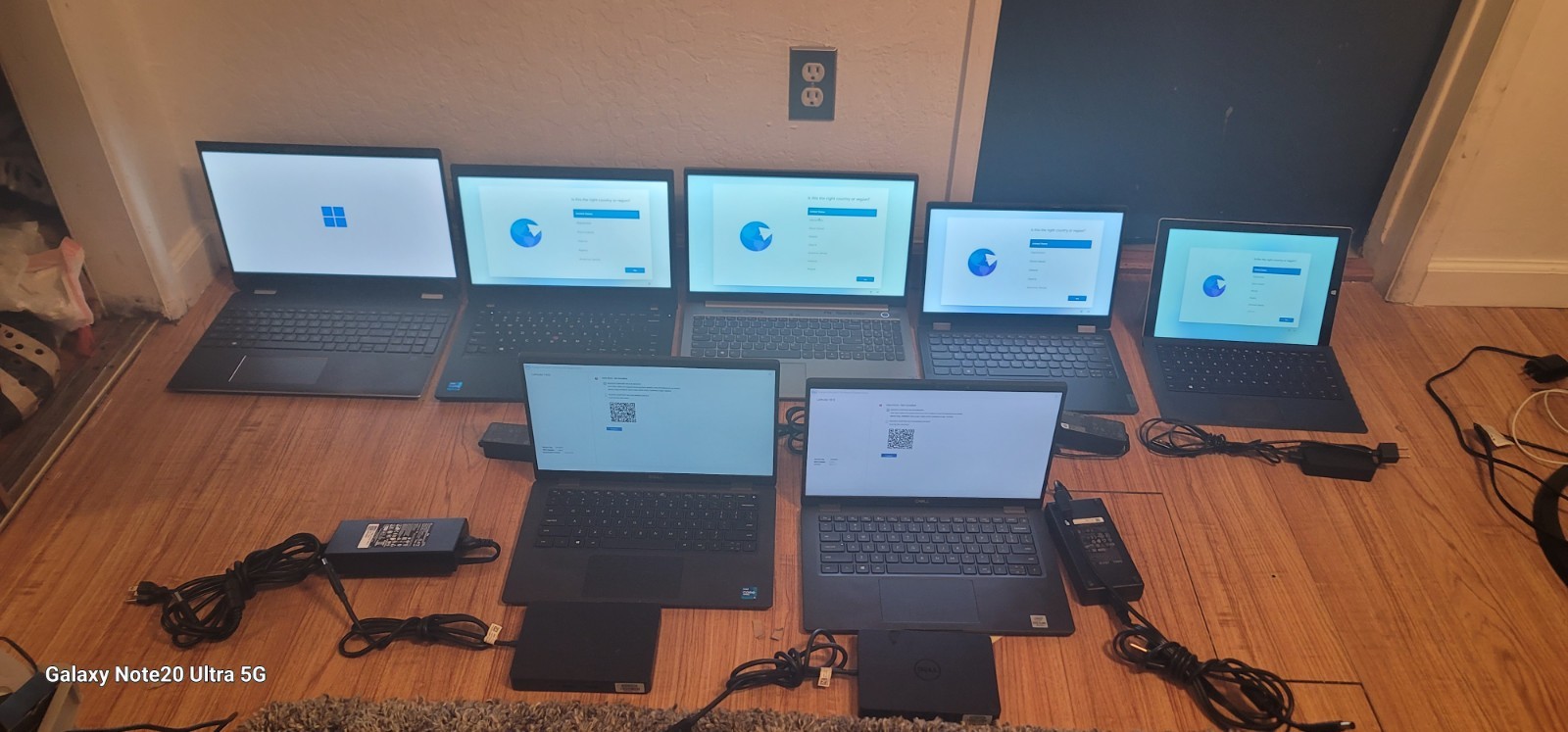 Lot of 7 High-Performance Laptops
