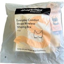 Shapermint Essentials Everyday Comfort Wireless Shaping Bra 2XL Chai Beige NWT
