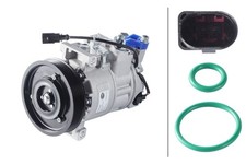 HELLA 8FK 366 200-531 6SEU14C Klimaanlage Klimakompressor PAG 46 R134a für AUDI