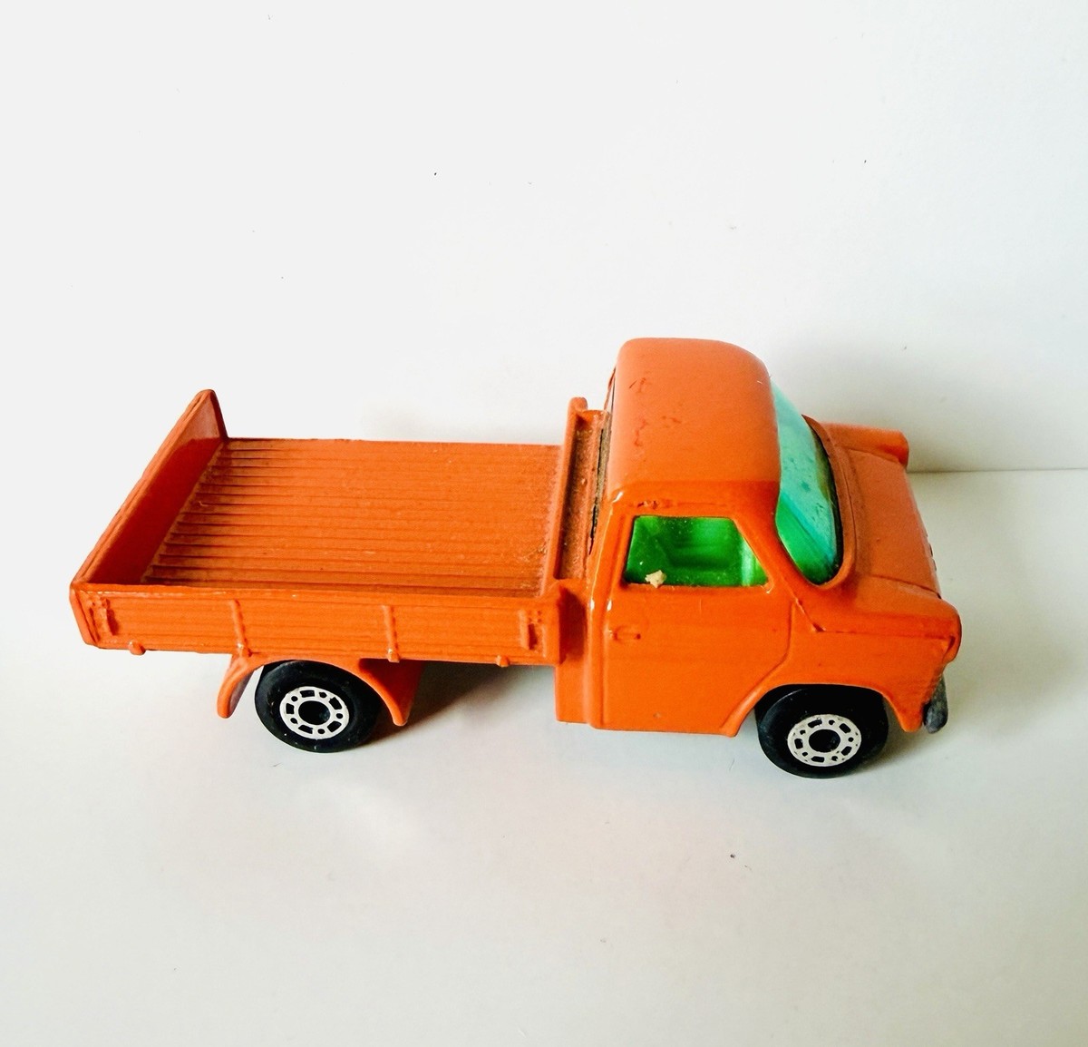 1977 Matchbox Superfast Ford Transit No. 66 Orange Pickup Truck 1