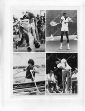 o35992 1981 orig photo sports Dave Cowens, Renaldo Nehemiah, Carlos Palomino, Mi