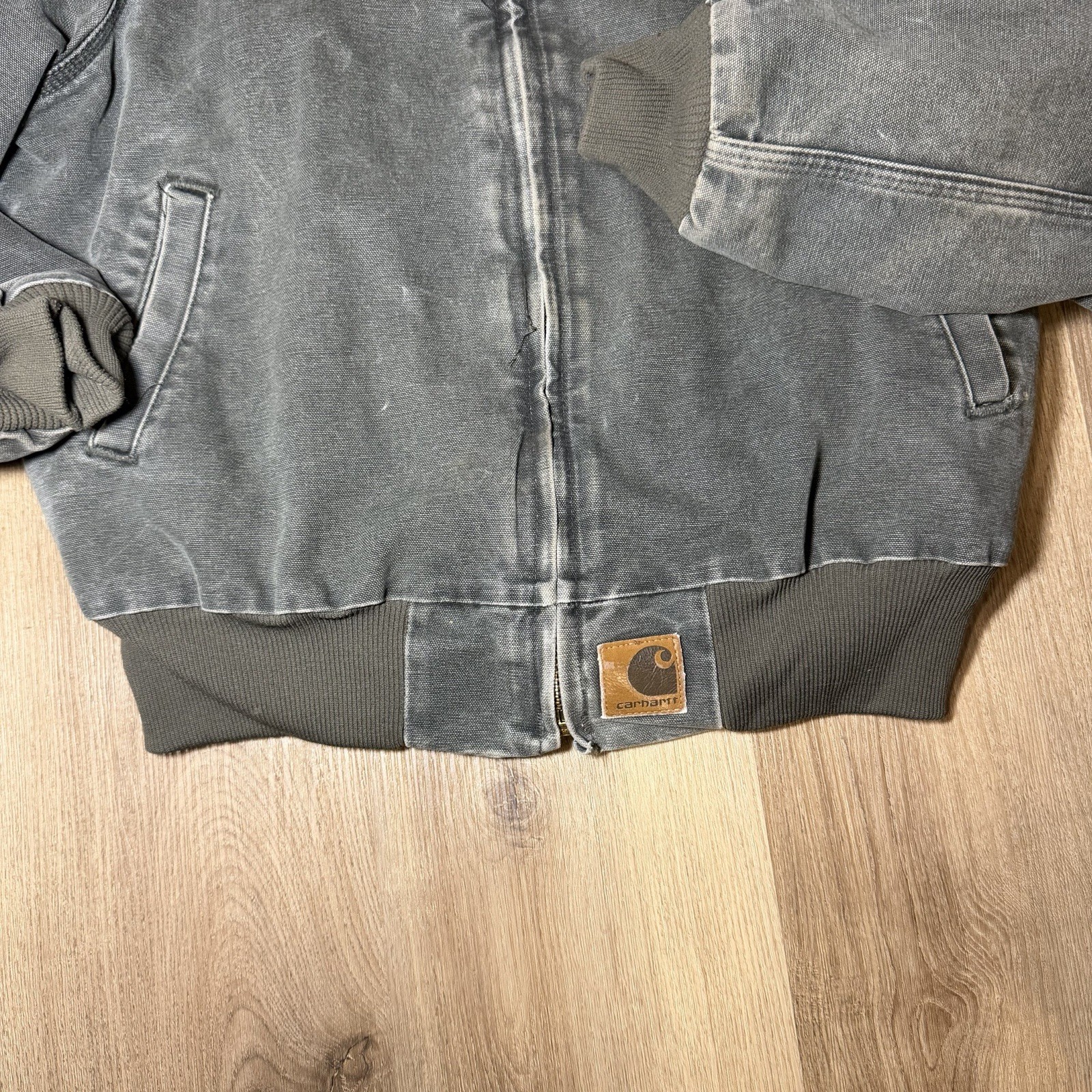 Vintage Carhartt Quilted Santa Fe Jacket “Moss Green” J14 MOS Men’s Medium thumbnail 4