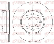 REMSA 6573.10 Brake Disc for Daewoo