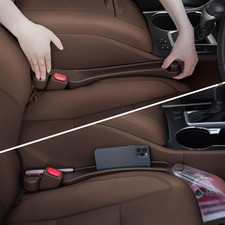 Car Seat Gap Filler Set of 2, Soft Foam Multifunctional Seat Side Gap Filler wit