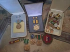 Vintage Usa Military  Vietnam Collection Of Medals  Valor In Box And Money