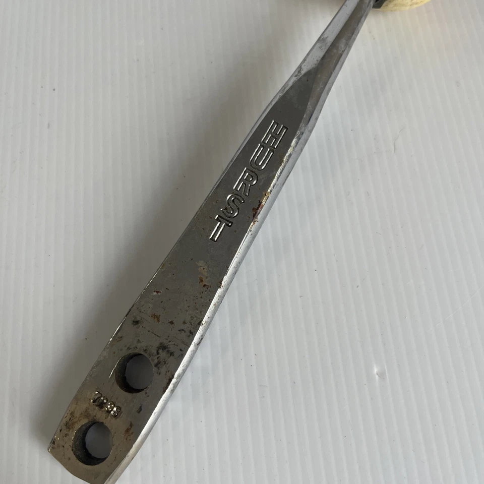 Mango de palanca de cambios vintage Hurst cromado con perilla marfil manual Foto 3 de 4