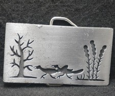 XA13149 AWESOME VINTAGE 1970s ROADRUNNERS BIRD WILDLIFE ARTWORK BELT BUCKLE