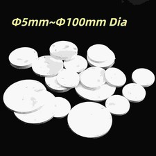 Grubość 1mm PTFE Tarcze Solidna okrągła płyta Uszczelka amortyzująca Φ5mm ~ Φ100mm Średnica