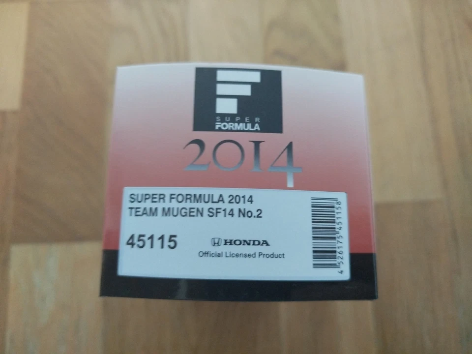 Ebbro 1/43 Honda SF14 Team Mugen 2014 #2 Nakayama Super Formula Auto Da Corsa - Immagine 2 di 2