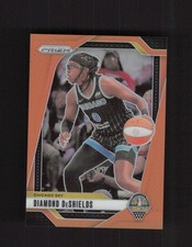 2024 Panini Prizm WNBA #8 Diamond DeShields Orange Prizms #/99