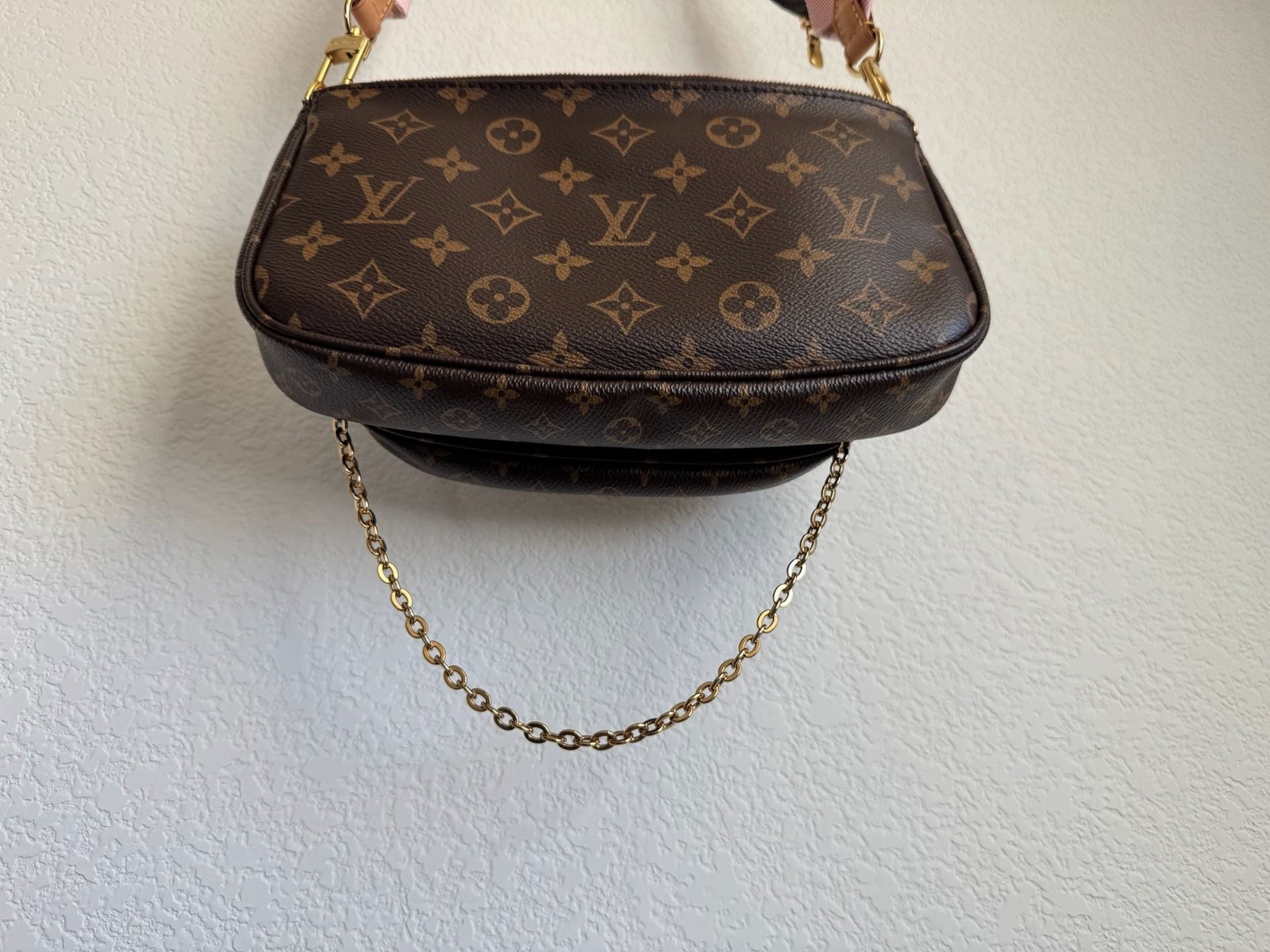 Louis Vuitton Monogram Multi Pochette Accessoires Rose Clair image 6