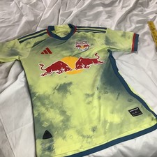 [RARE] ADIDAS NEW YORK RED BULL SOCCER JERSEY MENS XS DANIEL PATRICK GIRTON #10