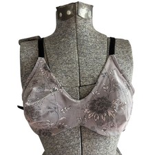 vintage oscar de la renta floral bralette 36B     