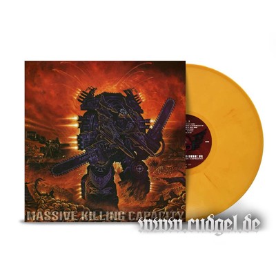 DISMEMBER - massive killing capacity LP yellow orange marbled