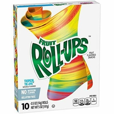 Betty Crocker - Fruit Roll-Ups Tropical Tie-Dye 141g | USA Amerika Import