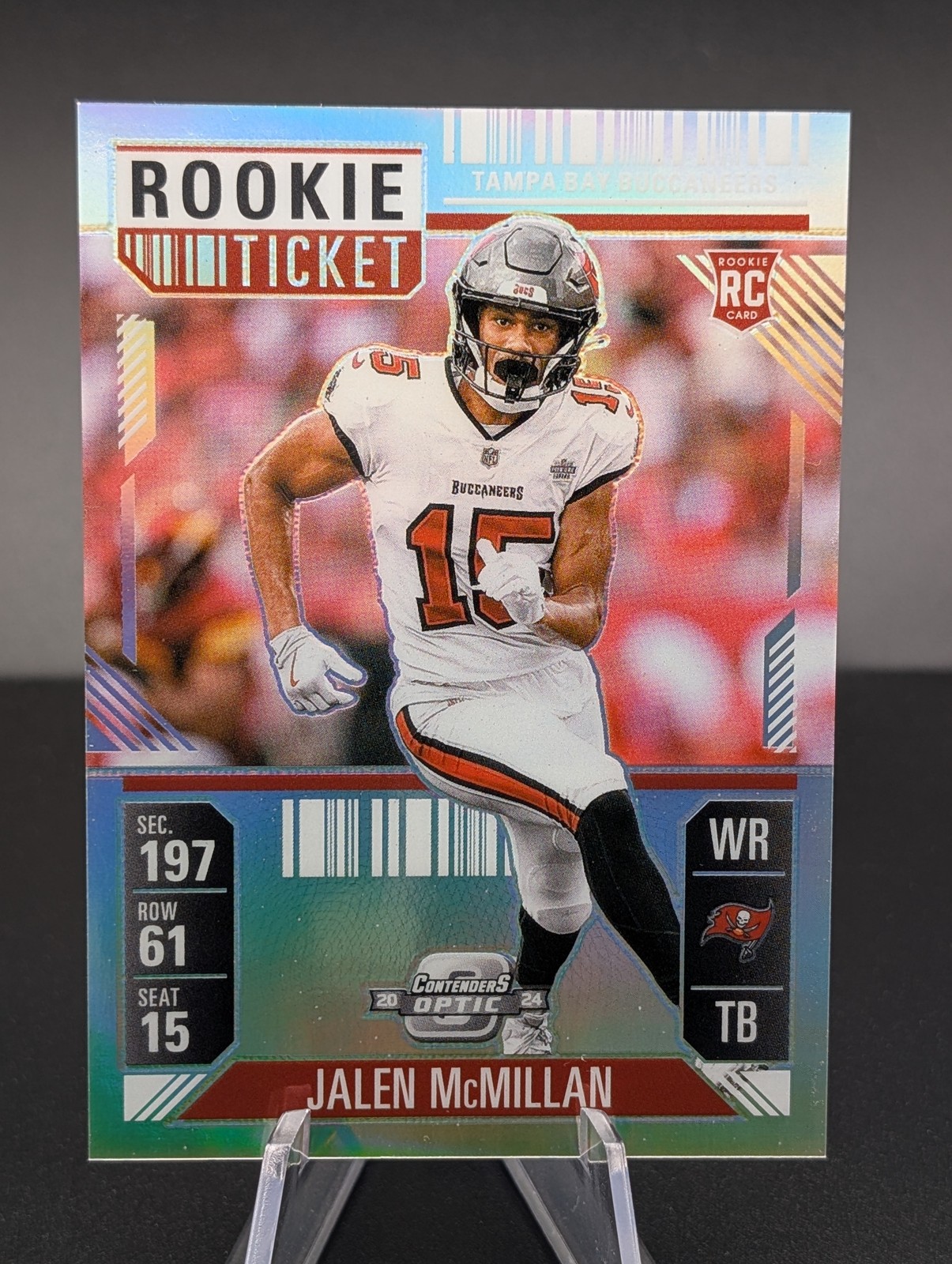 2024 PANINI CONTENDERS OPTIC ROOKIE JALEN MCMILLAN #72 RC BUCCANEERS SILVER