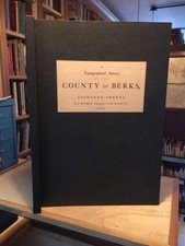 J. Rocque: A Topographical Map of the County of Berks. 1973 Very Good History HB