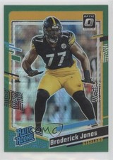 2023 Panini Donruss Optic Rated Rookie Green Hyper Prizm Broderick Jones 0wp8