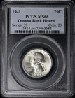 1941 25C Washington Quarter PCGS MS66