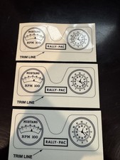 New Mustang Pedal Car And Others Dash Decal Set