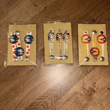 VTG 1940s Lot Novelty Decorative Paper Band fastener Snap Japan Patent 197995