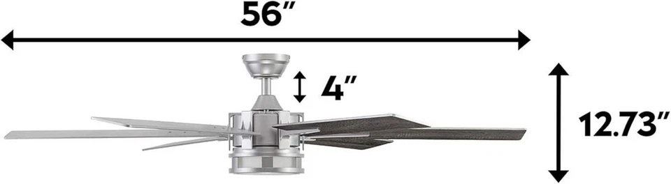 Honeywell Ceiling Fans Kaliza, 56 Inch Indoor Modern LED Lights & Remote Control - Image 3 of 4