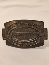 Brass Belt Buckle "My Cold Dead Fingers" Numbered Vintage 1979 Made In USA
