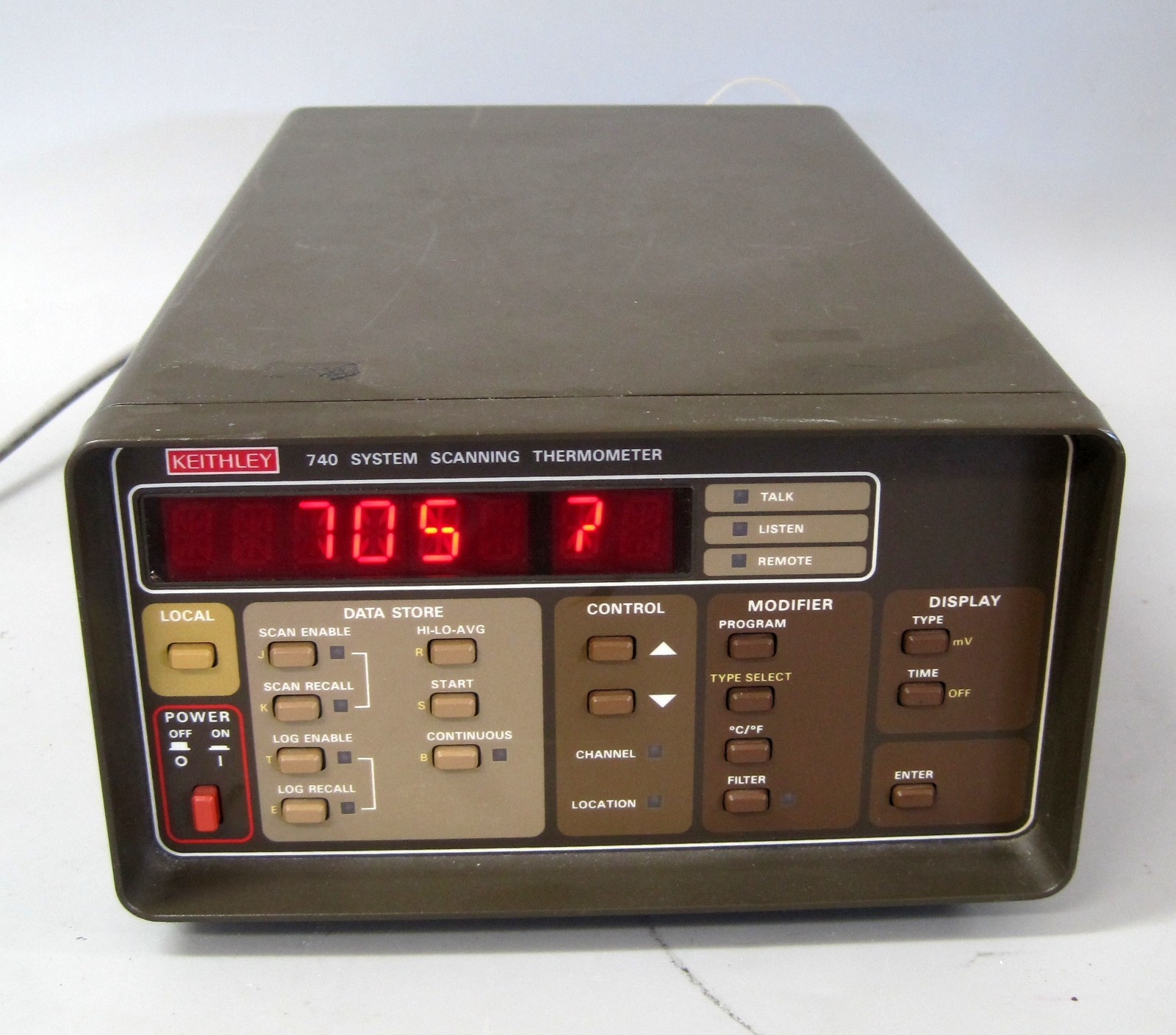 Keithley 740 Scanning System Thermometer W/7057A Thermocouple Scanner