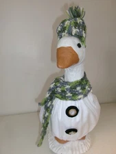 Best dressed goose geese clothes outfits  17" MEDIUM Winter Snowman  801-47