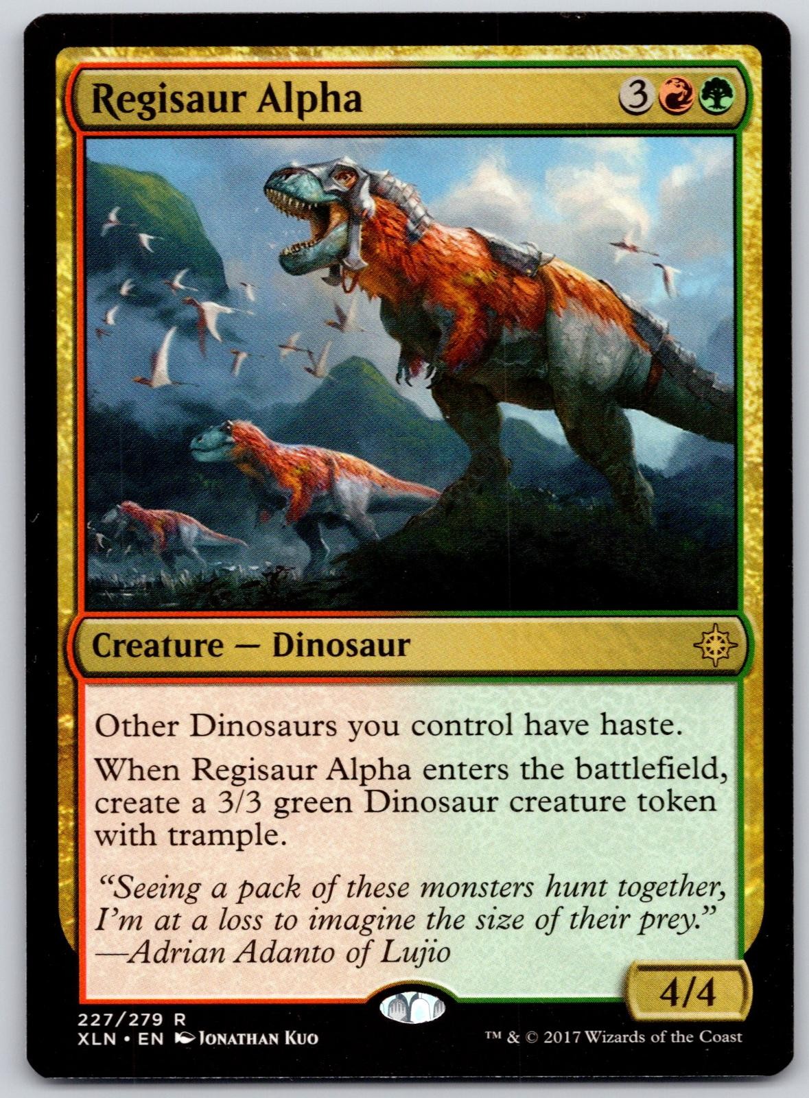 Regisaur Alpha 227 Rare Ixalan Magic: The Gathering Lightly Played