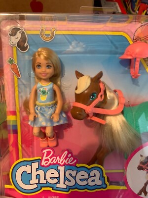 Barbie Club Chelsea Doll & Horse Playset - Includes Pony With Saddle, Reins, And Riding Accessories