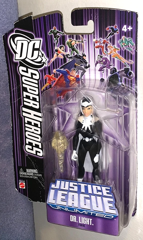 DC SUPER HEROES 2007 LIGA DE LA JUSTICIA ILIMITADA DR.LIGHT FIGURA DE 4" ¡RARA! Difícil de encontrar! Foto 2 de 4