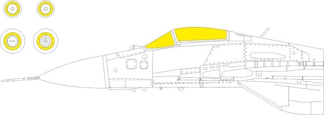 Eduard Accessories CX648 - 1:72 MiG-29 9-12 1/72 GREAT WALL HOBBY - New