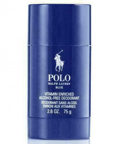 Ralph Lauren Polo Blue Deodorant Stick Oz /75 g Men Alcohol