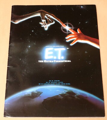 E.T. THE EXTRA-TERRESTRIAL CINEMA PROGRAM BOOKLET 1982 PAPERBACK
