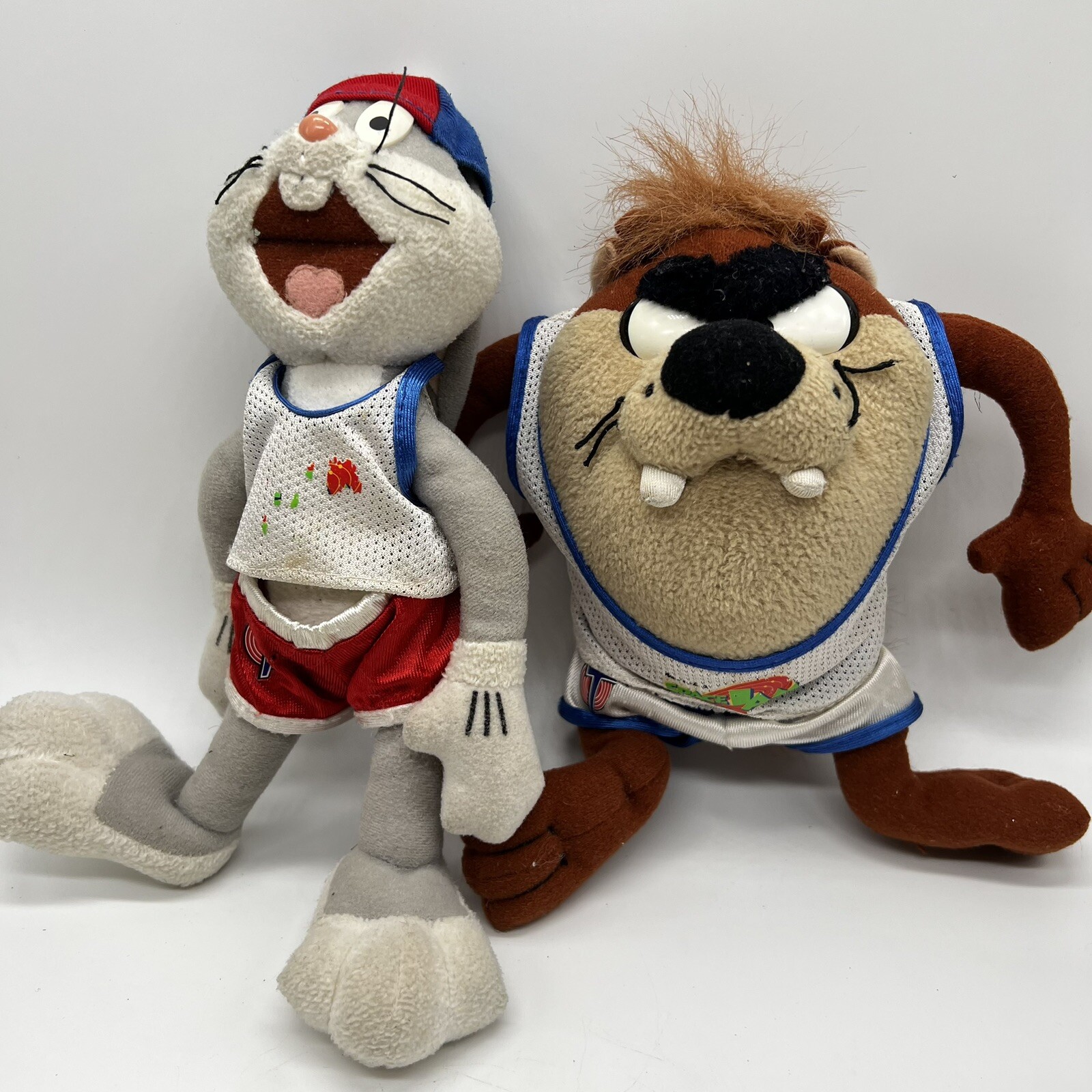 Space Jam Plush Bugs Bunny and Tazmanian Devil 1996 Vintage McDonald’s