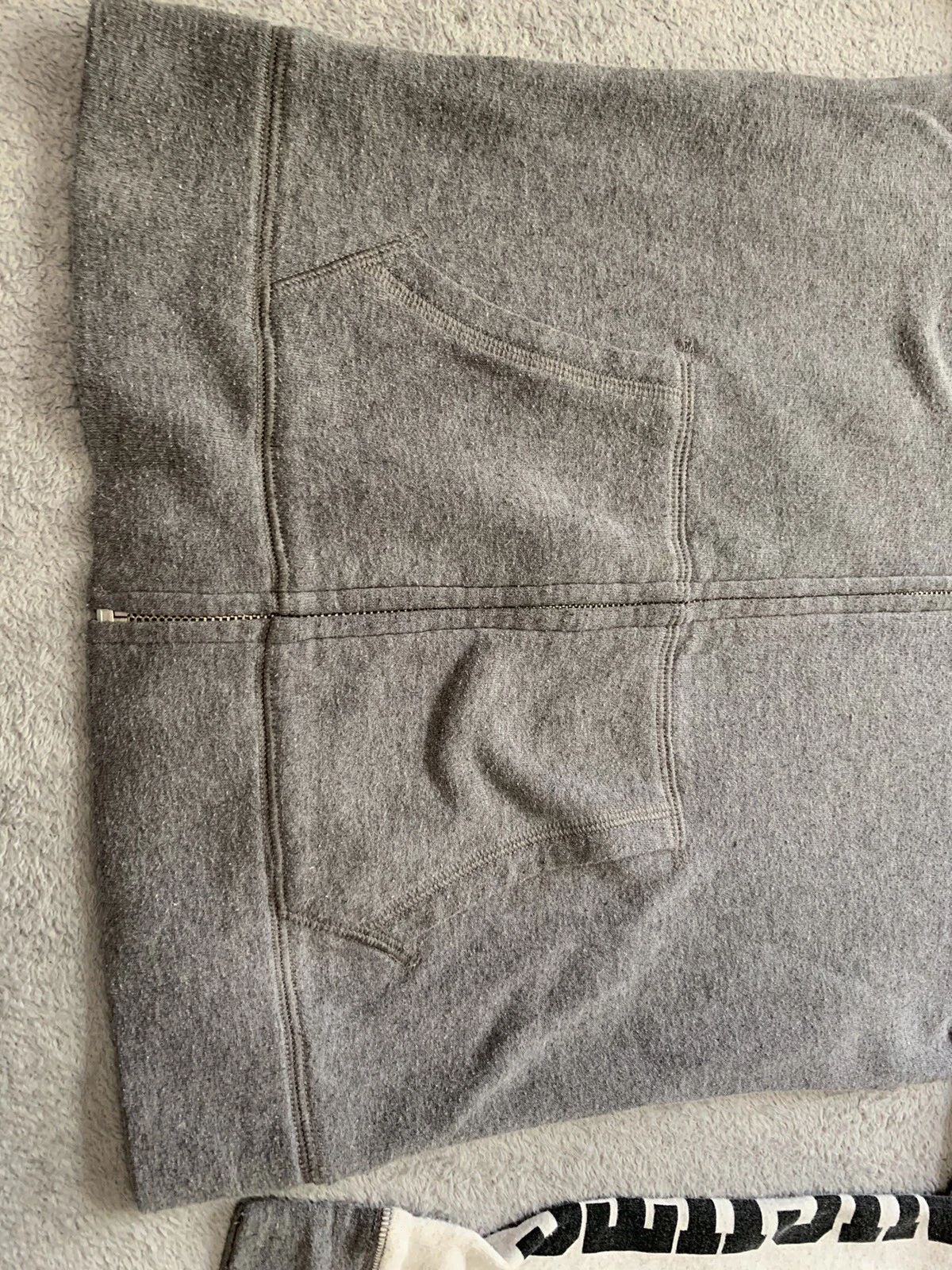 UNDERCOVER Felpa con cappuccio rosa Victoria Secret UCF cerniera intera nera donna XS grigio