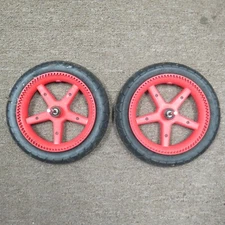 Bugaboo Cameleon 3 Special Edition Stroller Replacement 2 Rear Wheels Red Black