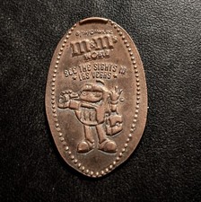 M&M's World See the Sight in Las Vegas - Press Coin Elongated Penny Souvenir