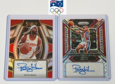 Patty Mills Prizm Choice & Select Autograph Card Lot Of 2 Australia - Serial # d