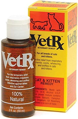 Cat & Kitten Allergy Relief - Sneezing, Cold, Cough - 2 Fl Oz Yellow Solution