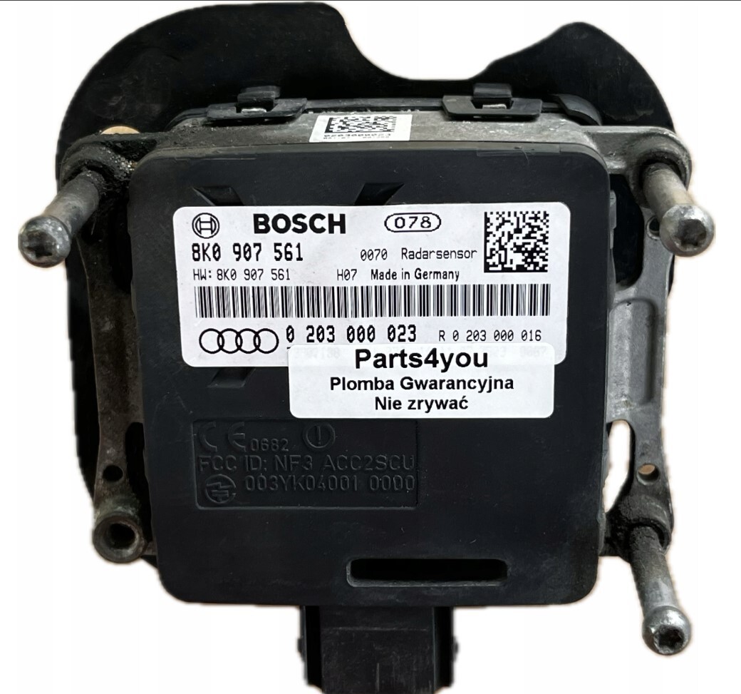 AUDI アウディ　8s0.807.958 58272 58310 58274 Audi A4 B8 Distance Radar Sensor ACC Distronic Genuine 8K0907561