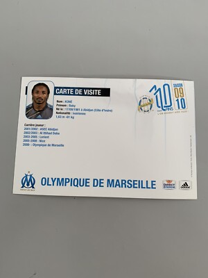 Carte Photo Vintage OM – Olympique De Marseille – Saison 2009-2010 (Originale)