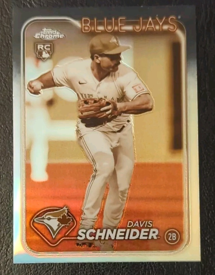 2024 Topps Chrome Davis Schneider RC Sepia Refractor Parallel #290