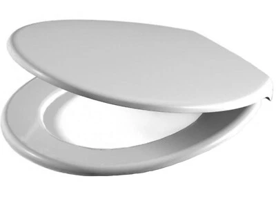 Sanibel 1001 WC Sitz weiß mit Edelstahlscharnier Toilettendeckel Toilettensitz