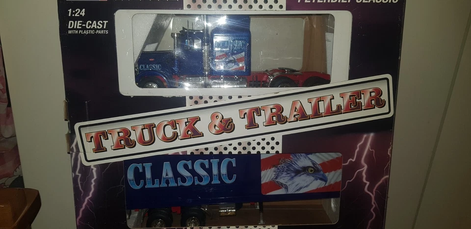 PETERBILT REVELL 1/25  set  camion e rimorchio trailer Modellino Rare die-cast - Immagine 2 di 4